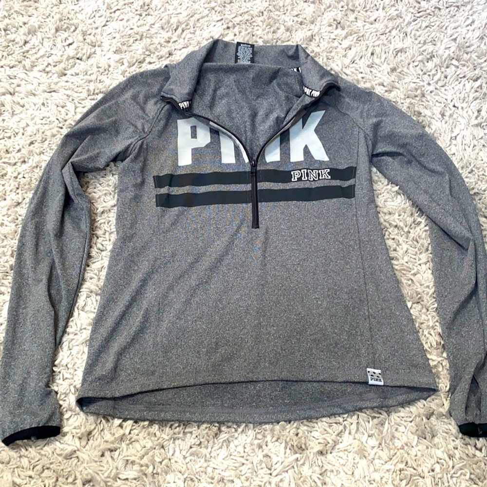 VS Pink half zip jacket